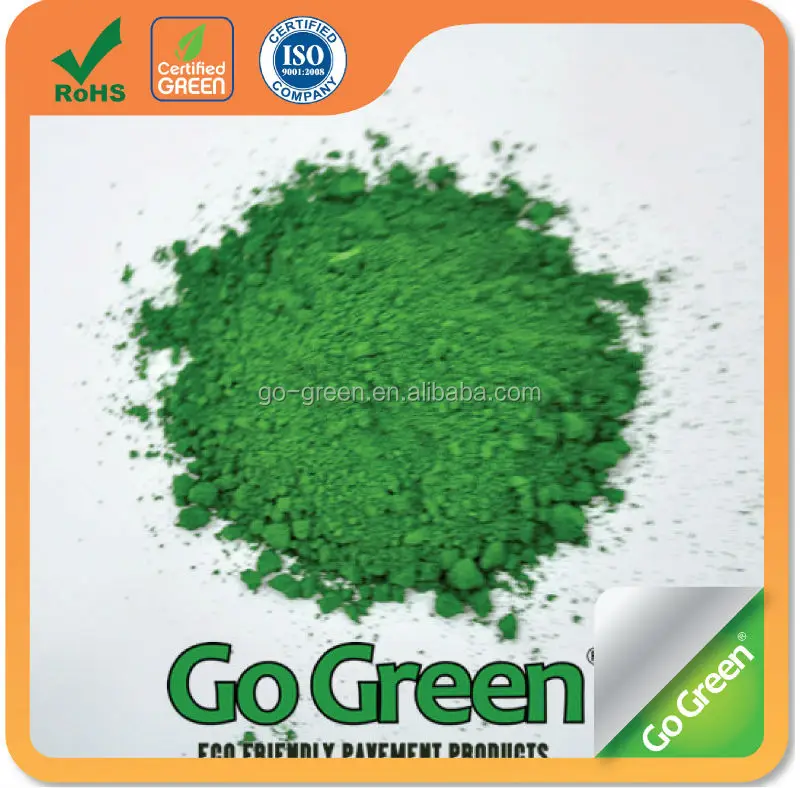 Coloring pigments asphalt color green, blue, yellow, red