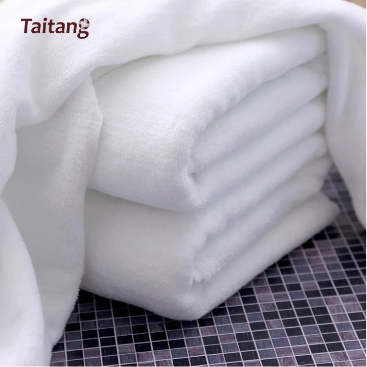 Factory Price Wholesales White Towel  Extra Thick Cotton Bath Hotel Towel