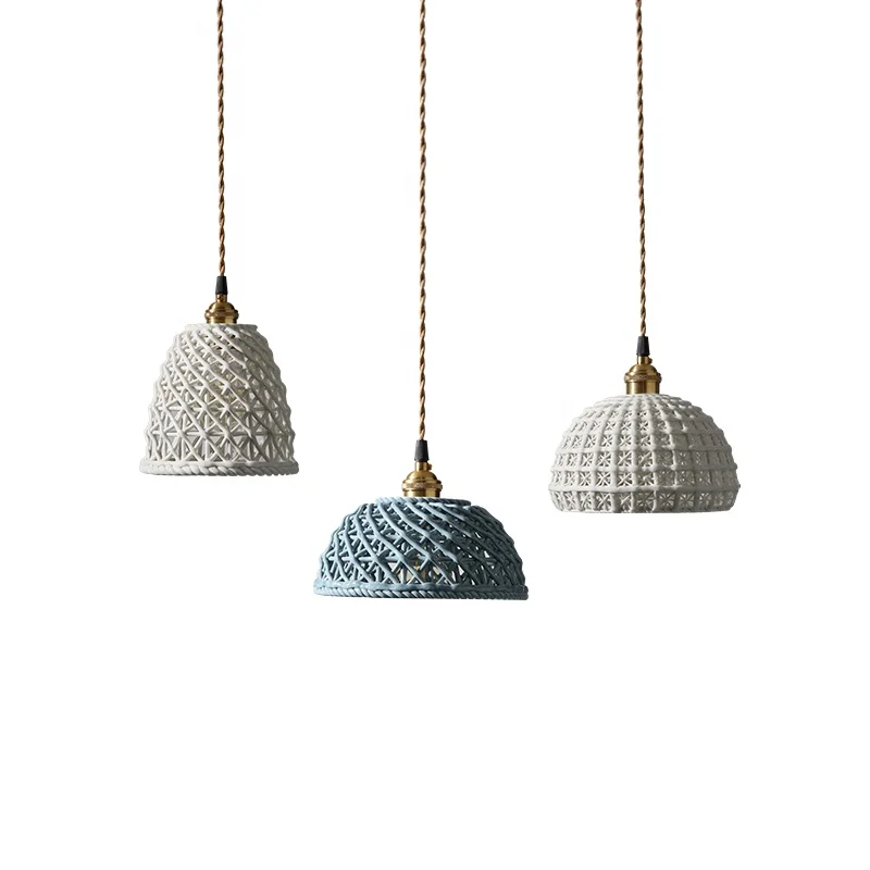 Zhongshan современный простой винтажный дизайн, светодиодный керамический подвесной светильник для ресторана, кухонного островка