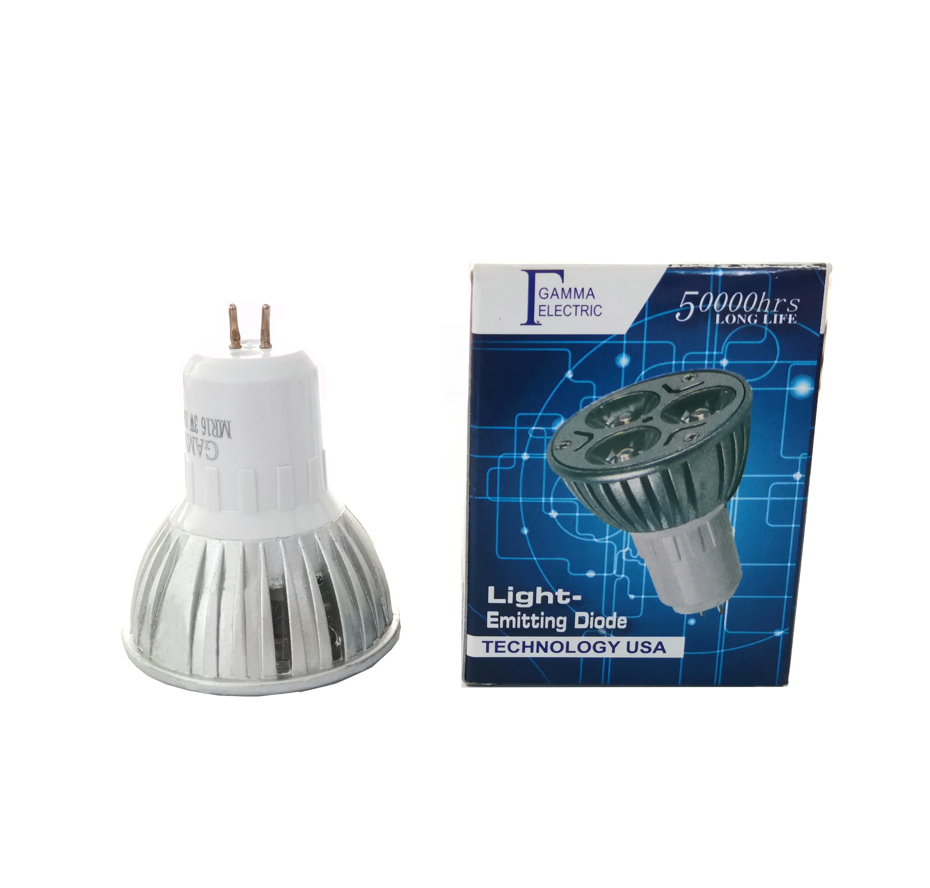 Free sample 220V 3W mr16 led spot light led MR16 led bulb white color meter material LED bulb 3W led spot lamp