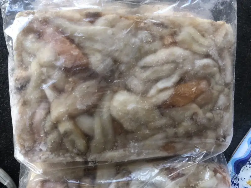 Frozen Gigas squid egg