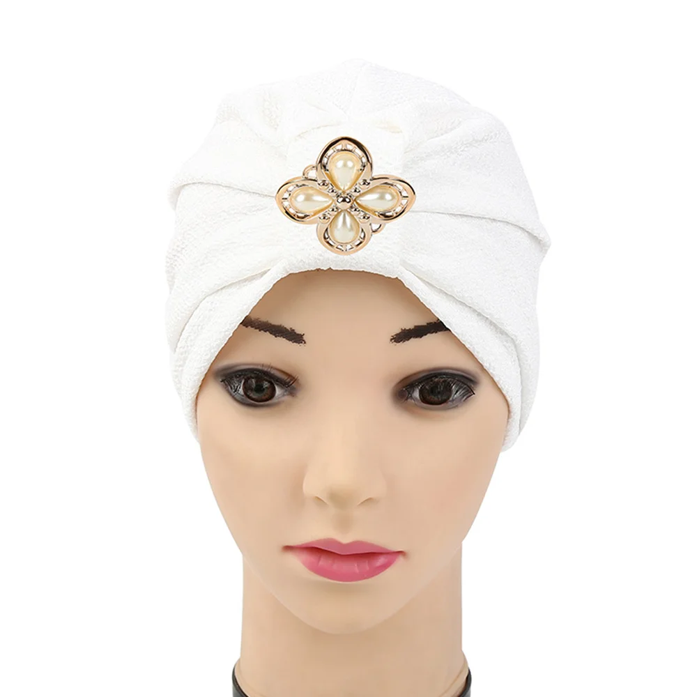 
Zakiyyah C-1 New Arrival Fashion Style Muslim Hats Elegant Cap Design with Pearl Decoration in th Front Cotton Vietnamese Hats 