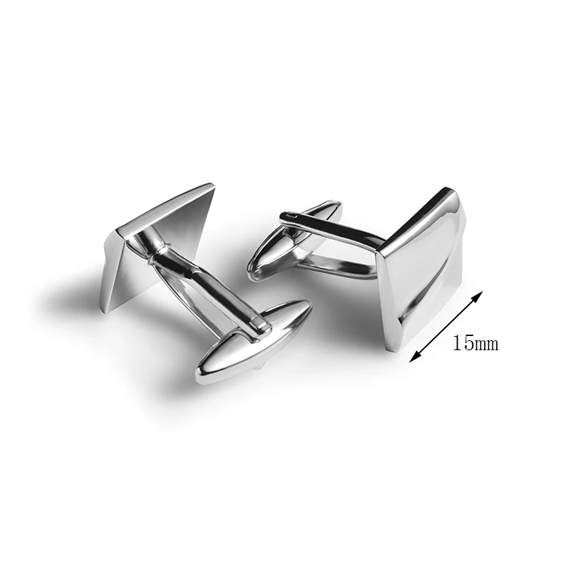 Оптовая продажа, дешевые брендовые мужские запонки с логотипом под заказ, Серебряный алфавит, пустые металлические запонки от производителя