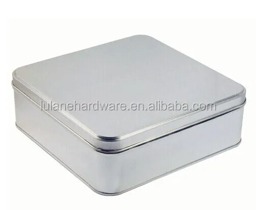 Factory Metal Tin Boxes Square Chocolate Cookie Tin Container for Cheese Cake tin can