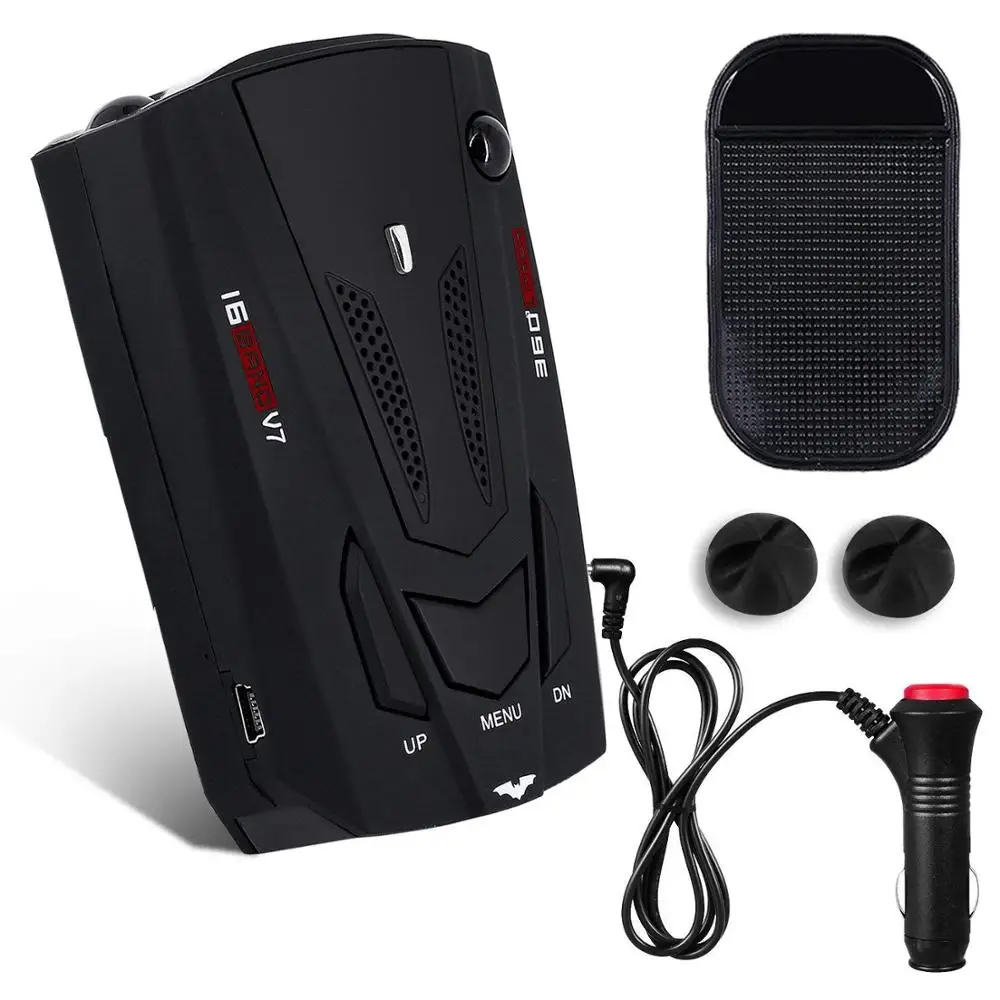 V7 Radar Detector Voice Alert & Car Speed Alarm System with 360 Degree Detection