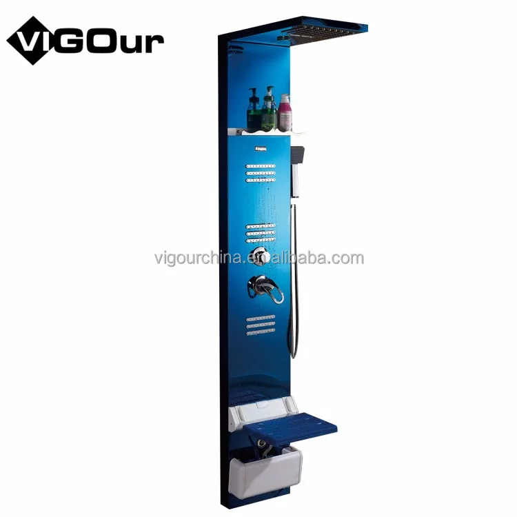 2019 new design hot sale wall mounted bath rain shower column set bathroom shower sets