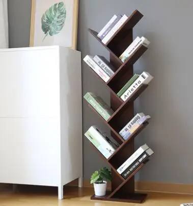 
Modern Design Creative Book Display Stand Wooden Book Storage Shelves 