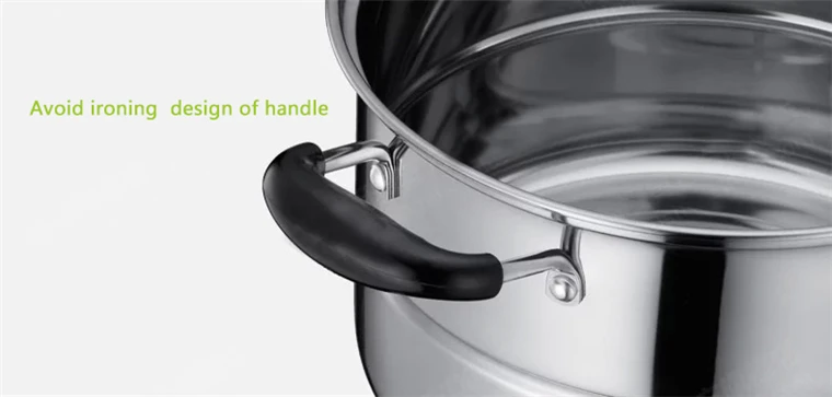 Factory popular design stainless steel steamer pot 28cm / pasta steamer