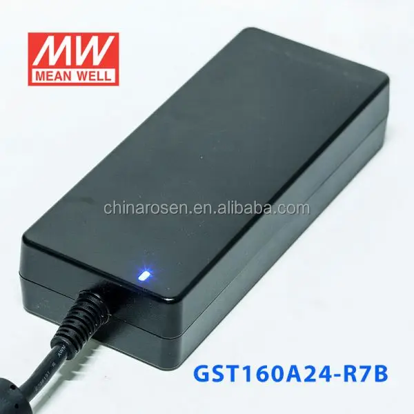 GST160A24-R7B адаптера переменного тока 160W 24V/6.67A AC-DC Class l Уровень Vl бренд MEAN WELL представляет импульсного источника