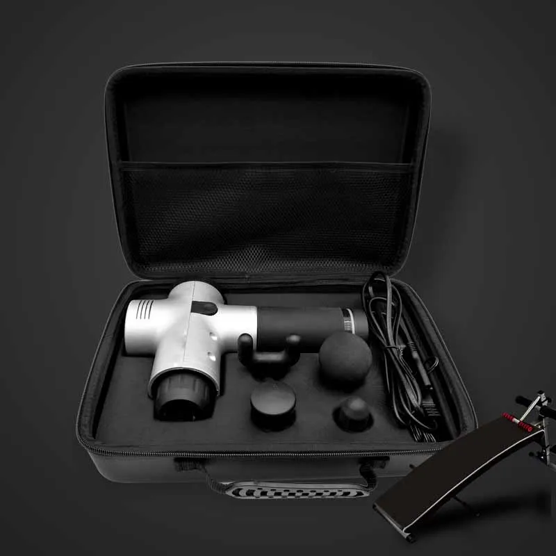 Electric fascial massager Gun Vibration Deep fitness treatment Body muscle massage gun Cordless handheld high frequency motor