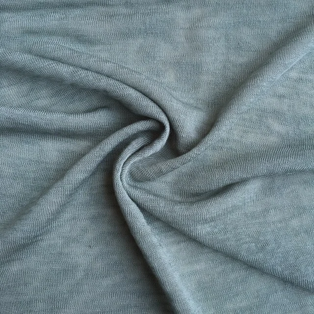 Chinese factory single knitted lenzing modal and recycled polyester fabric for garment shirt