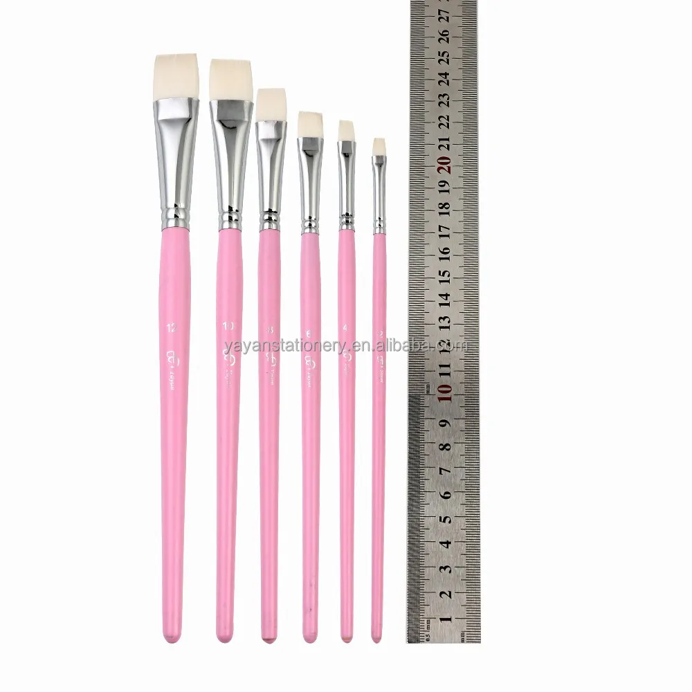 Strong Spring Back Synthetic Nylon Bristle Hair Artist Paint Brushes Set For Face Body Painting