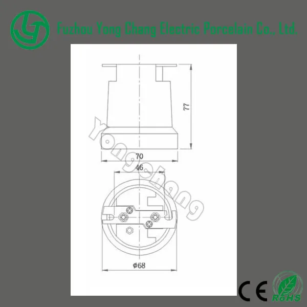 New Led Light Holder E40 E39 Porcelain Lamp Socket