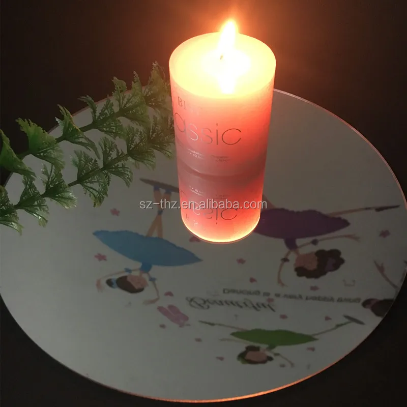 Round Acrylic Mirror Sheets Diameter 300x1mm Thick Home Decor Wall Sticker Home Bathroom Wedding Decoration