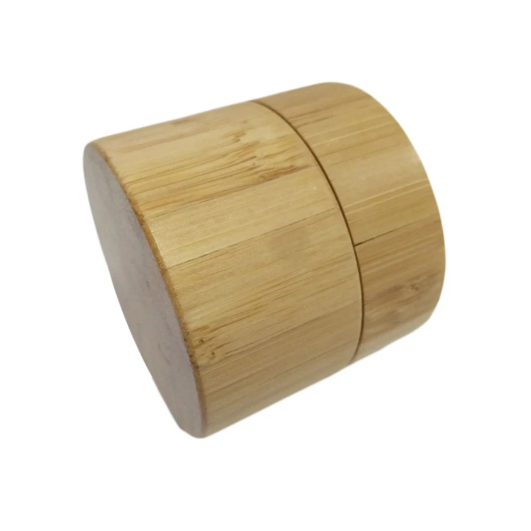 30g 50g 100g 150g Round Plastic Inner Face Cream Bamboo Cosmetic Container