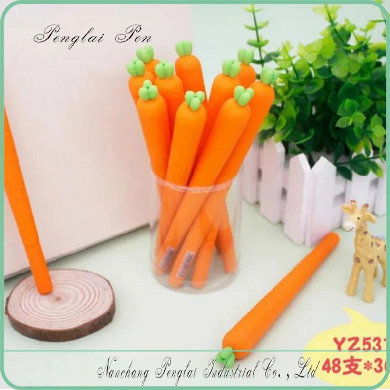 New Interesting Vegetable Novelty Stationery Carrot Special Shape Pen