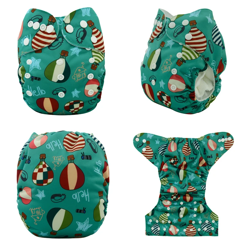 JinoBaby Cloth Diapers Training Pants One Size Fits for Baby 3KGS to 17KGS 1PCS Bamboo Insert