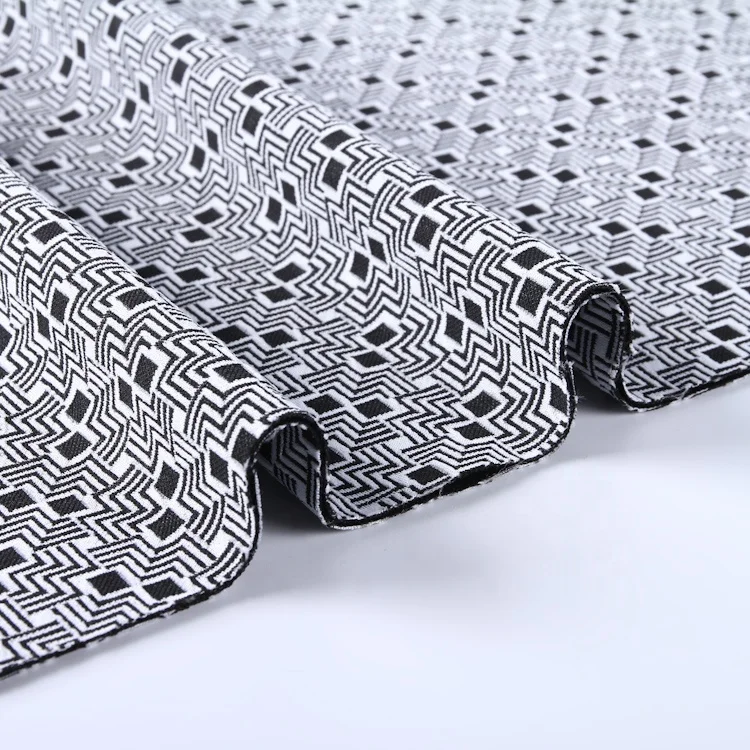 
2019 spandex jacquard fabrics material cheap polyester fabric rolls textile 