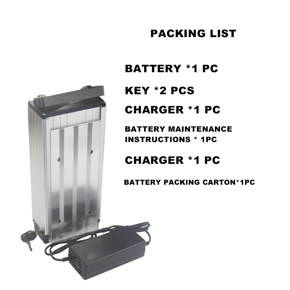Integrated charging and discharging 48v 20ah lithium battery pack with Metal fixed base slide rail disassembly