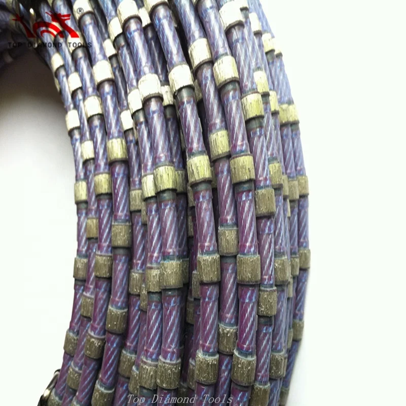 Vacuum Brazed 10.5mm Wire Saw Diamond Beads for Marble Quarring