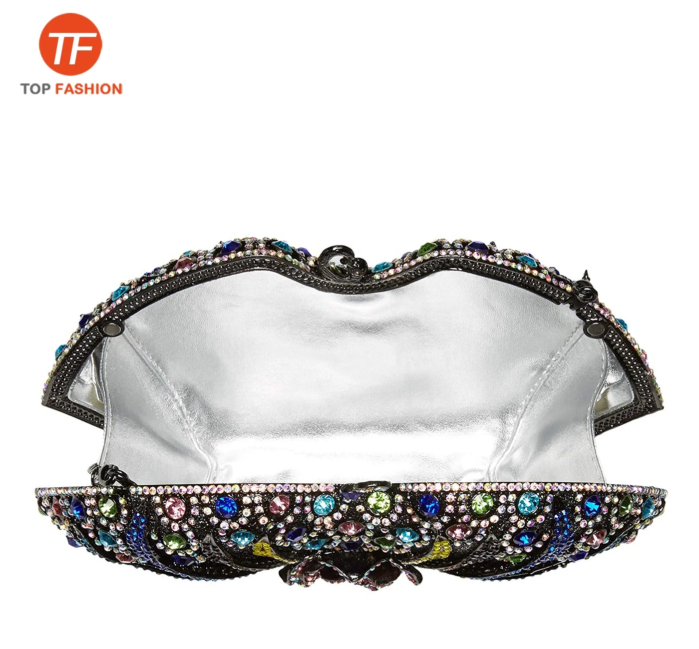 Expensive Crystal Rhinestone Clutch Purse Women Flower  Evening Bag for Formal Party Wholesales from China Supplier