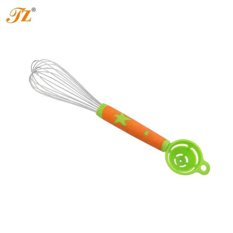 The Newest Creative Design Multifunction  2 in 1 kitchen plastic egg whisk with egg yolk separator