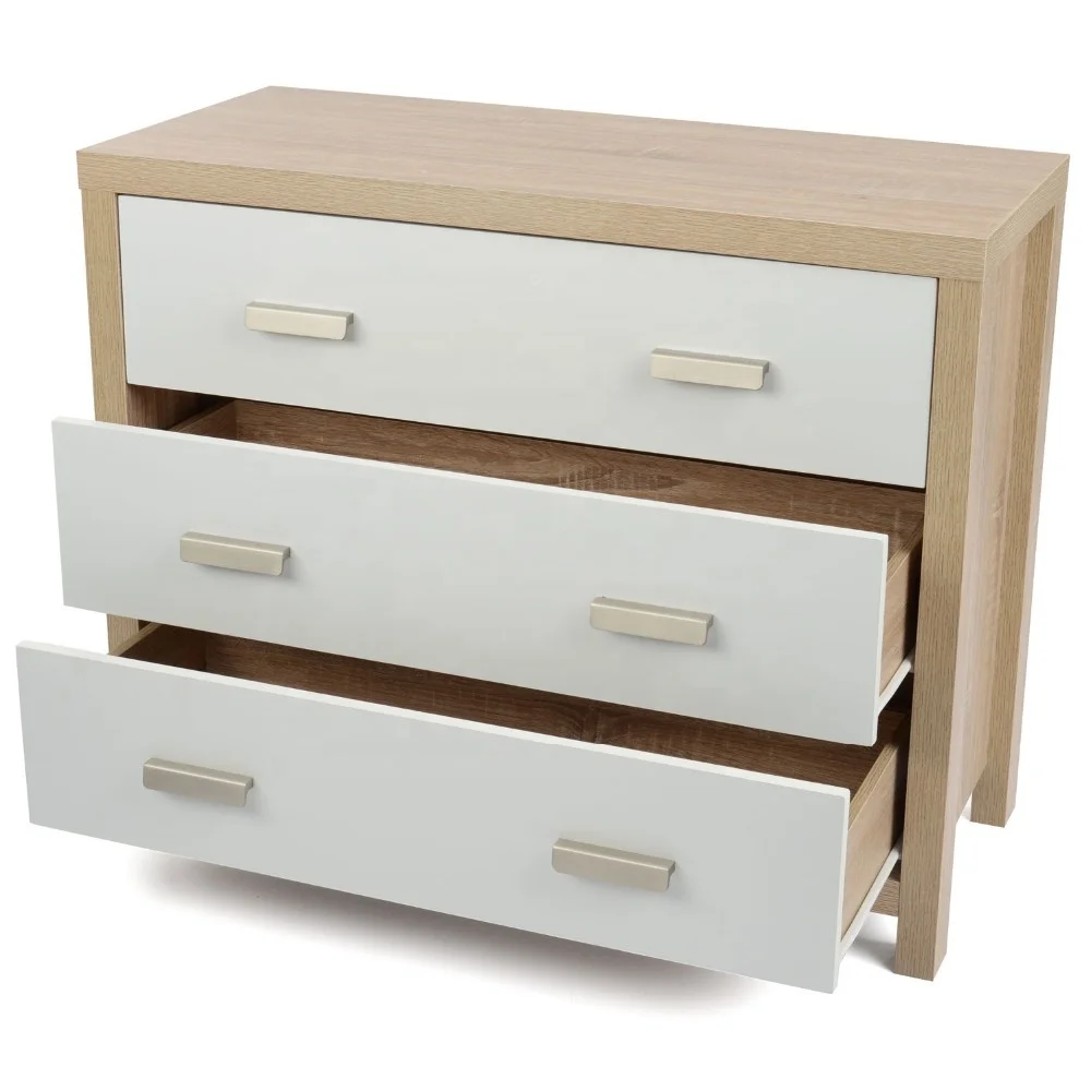 Комод с 3 выдвижными ящиками в современном стиле, 4 комплекта