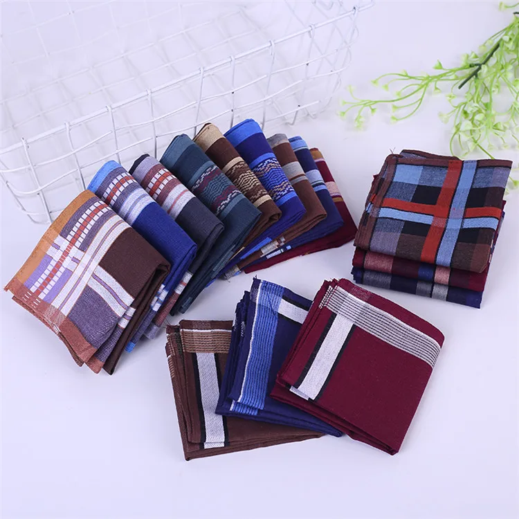
New Coming Custom Design 100% Cotton Handkerchief Mix Colors Mens Handkerchief 