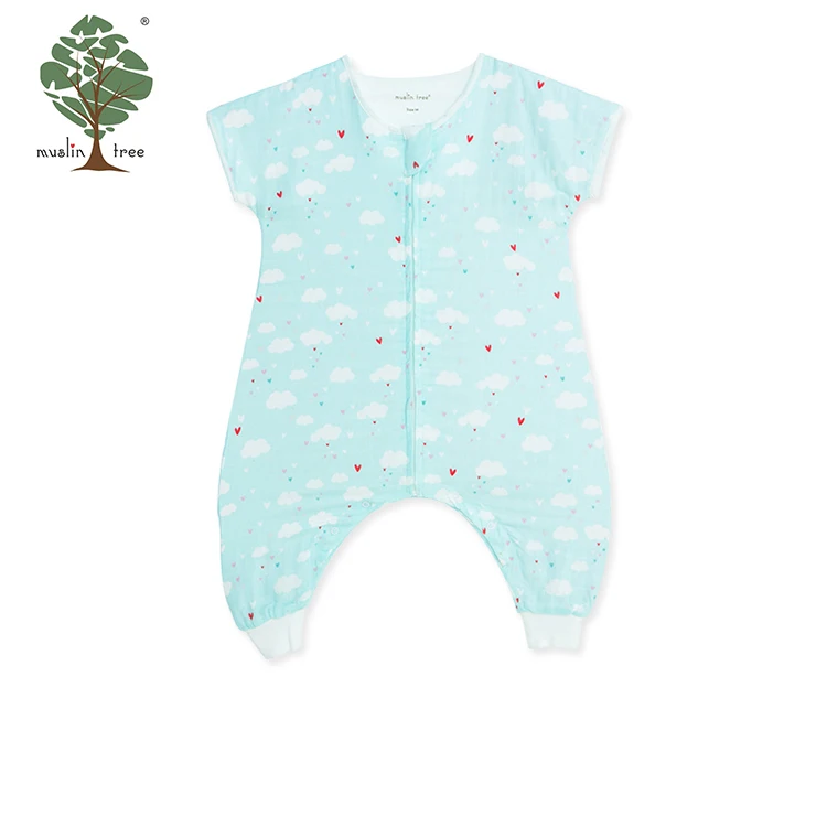 Muslin Wood Summer Custom Printed Fabric Baby Sleeping Bag