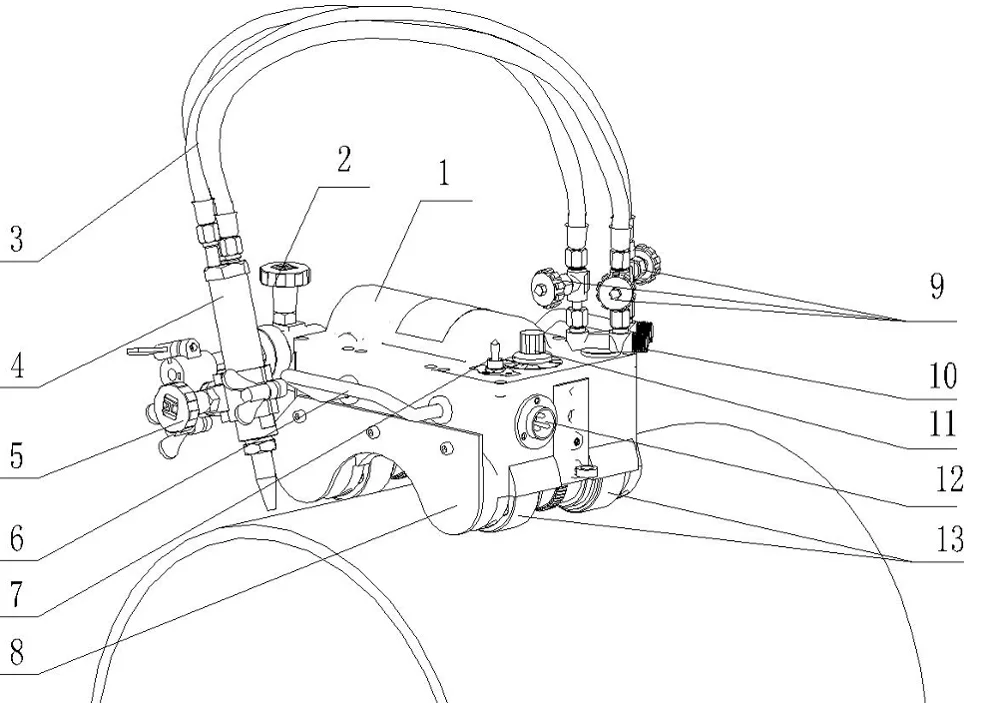 CG2-11 magnetic automatic Pipe Gas cutting machine tube cutter easy use fast delivery Huawei quality
