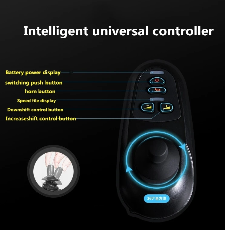 Aluminum new products big wheel handicapped folding electric power  wheelchair with disabled