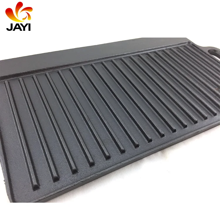 Home Garden Outdoor Portable BBQ Cast Iron Induction Griddle Plate