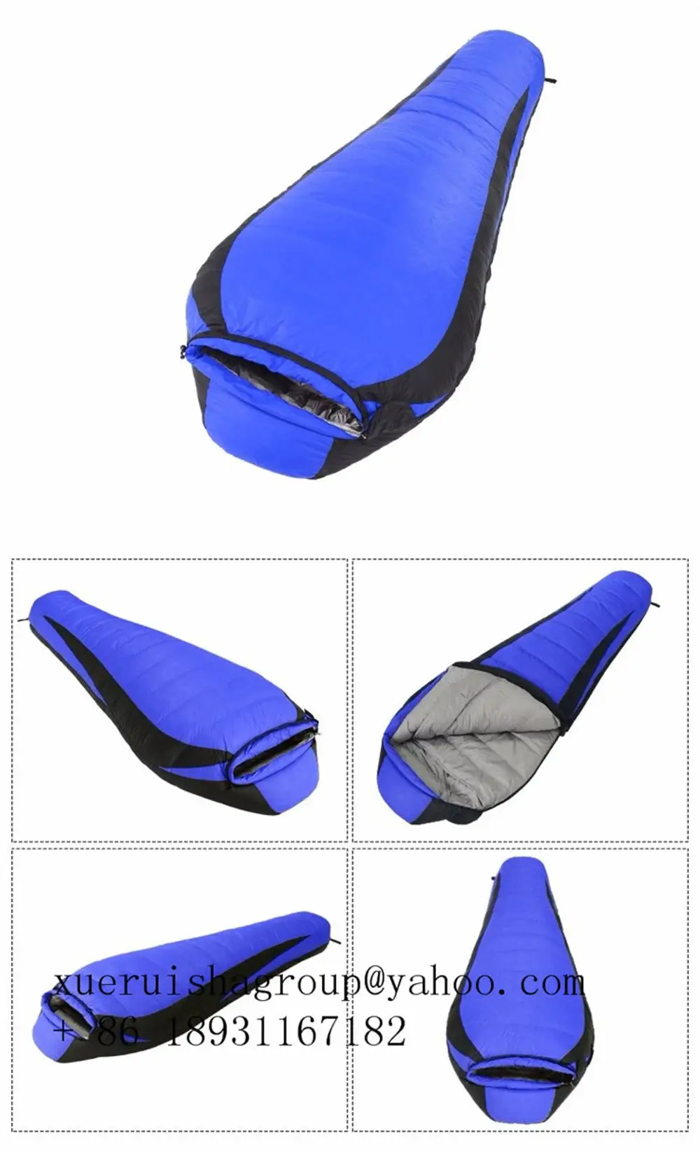 2023 Factory manufacturer customized Winter Adult Outdoor Camping Goose Down Sleeping Bag Wholesaler