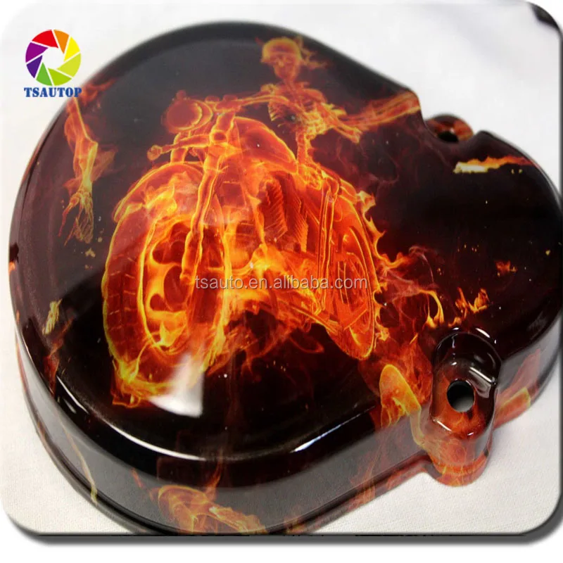 TSAUTOP rainbow carbon fiber water transfer film hydro dipping film hydrographic