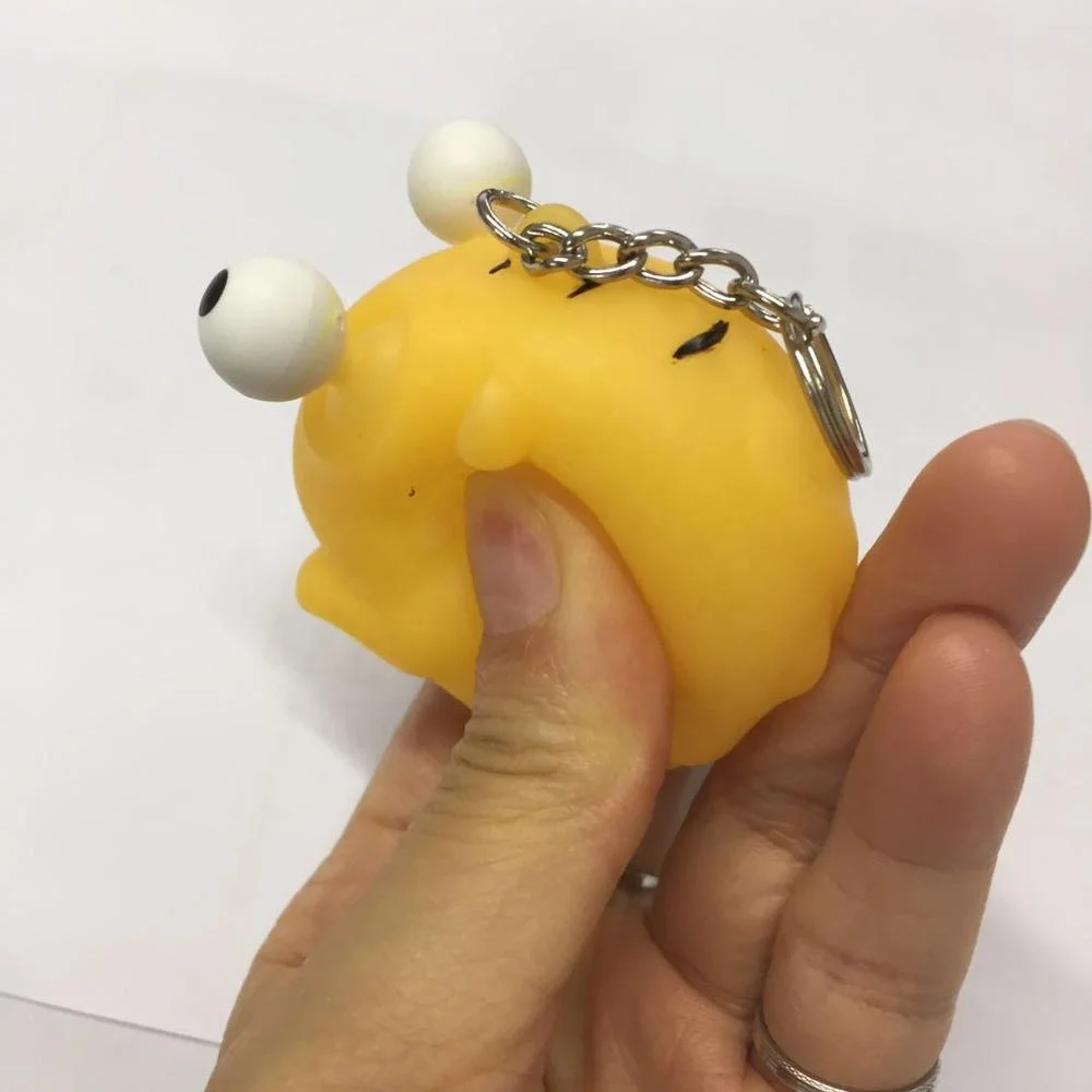 
OEM/ODM PVC Squeezable Eyes Popping Action Figure Toys Dinosaur Promotion Keychain promotional gift 