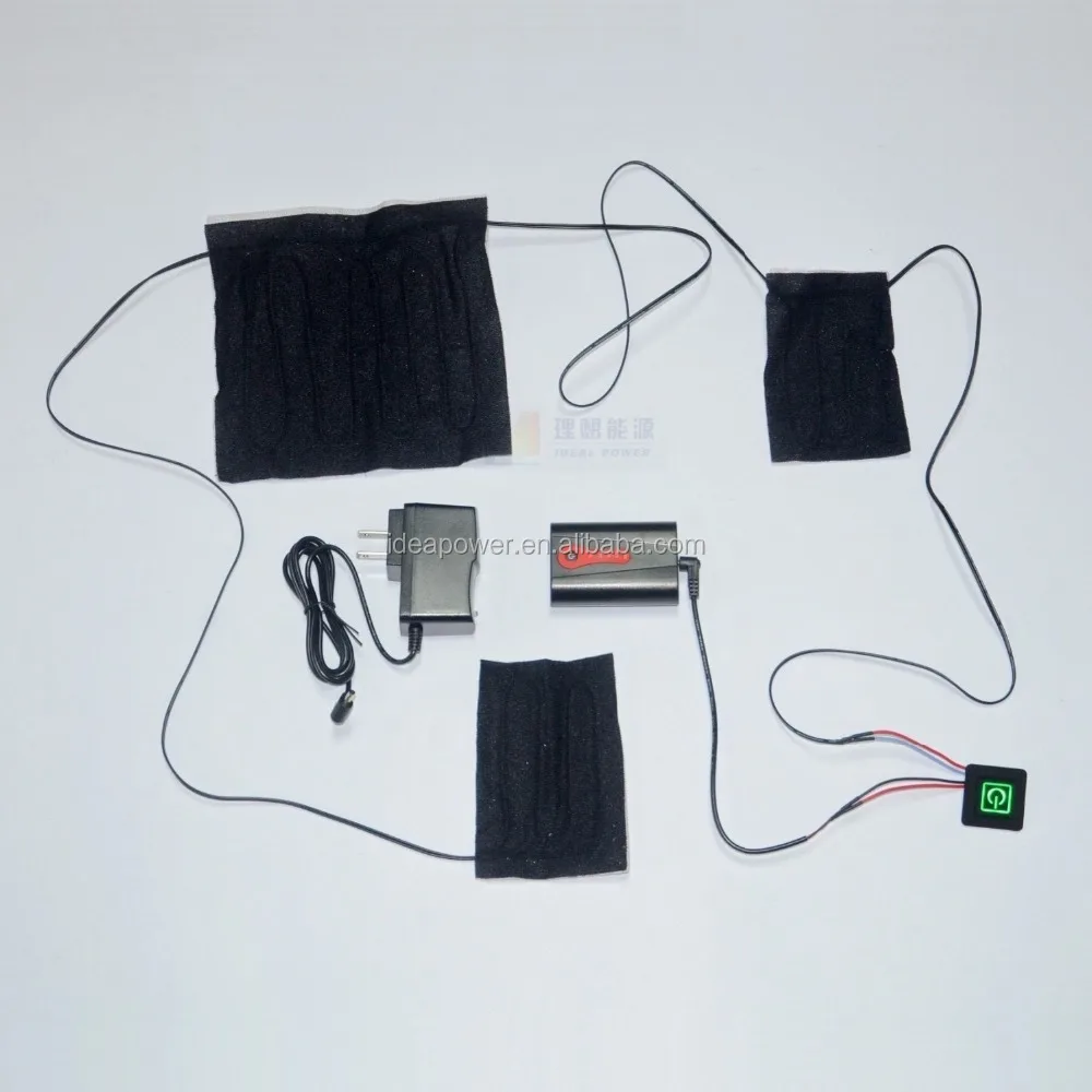 Carbon Fiber Heating Element for Jacket, 7.4v Heating Pad for Clothes