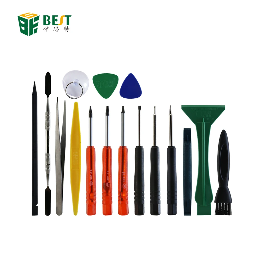 
BEST   602 17pcs Mobile Repairing Tool Kit Screwdriver Opening Tool for iPhone Cell Phone 