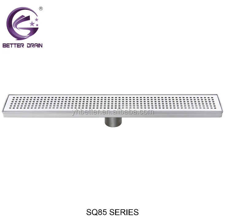 
Linear drains square holes in 85mm width 