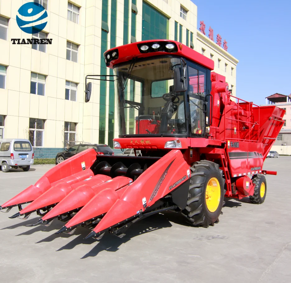 TIANREN 4 Row Small Maize Harvesting Machine