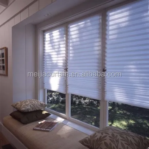 Quick Fix Blackout Shade Temporary Pleated Adhesive Paper Blinds