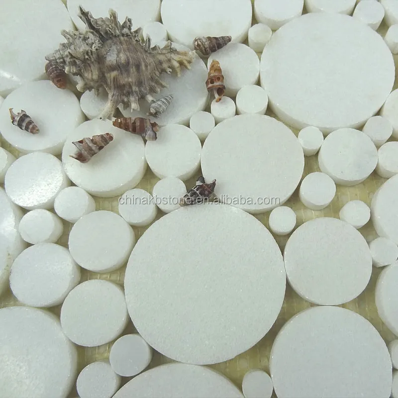 pebble stone round wash pebble rug mosaic floor tiles