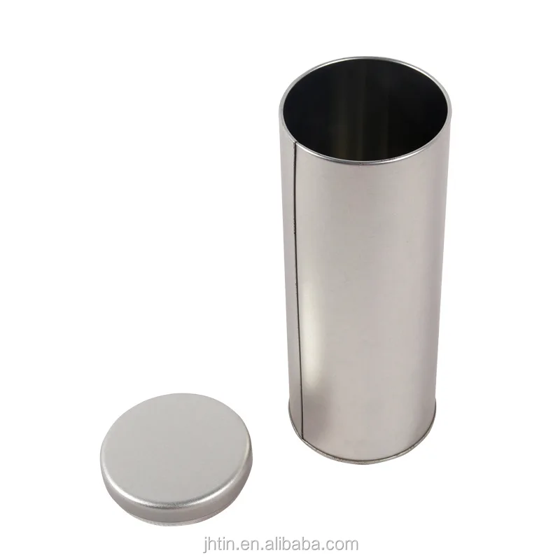 Wholesale China factory air tight round tea tin canister for loose tea metal tin box bottle