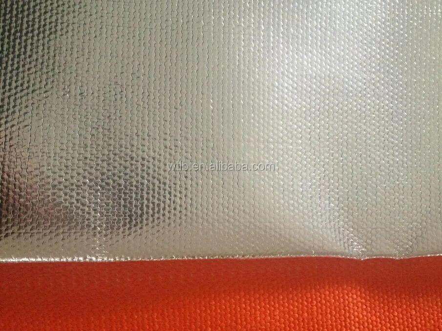 fire resistant alu foil glassfibre fabric