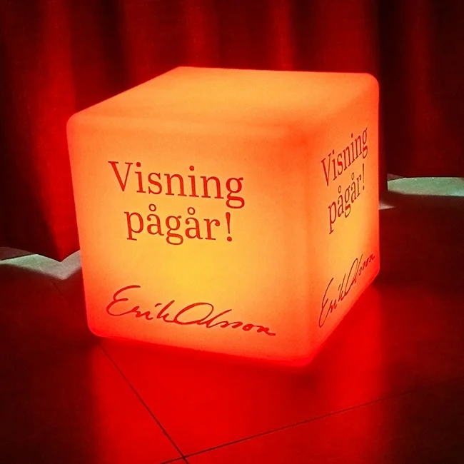 2021 New Design modern Illuminated LED Silk Print Cube