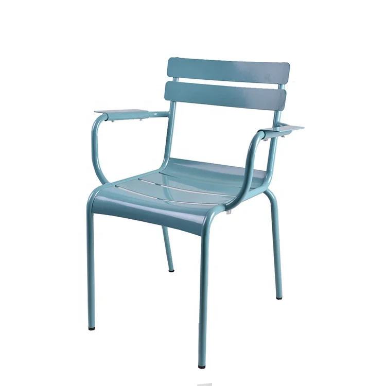 Luxembourg design modern outdoor garden furniture to metal armchair