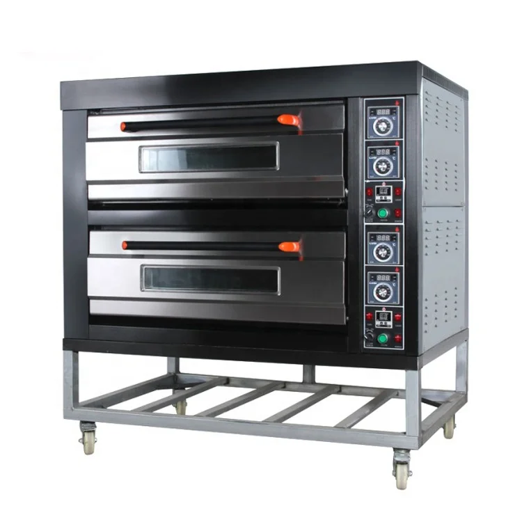 Commercial Bakery Equipment Stainless Steel 1 2 3 Layer Bread Pizza Electric / Gas Baking Bakery Ovens