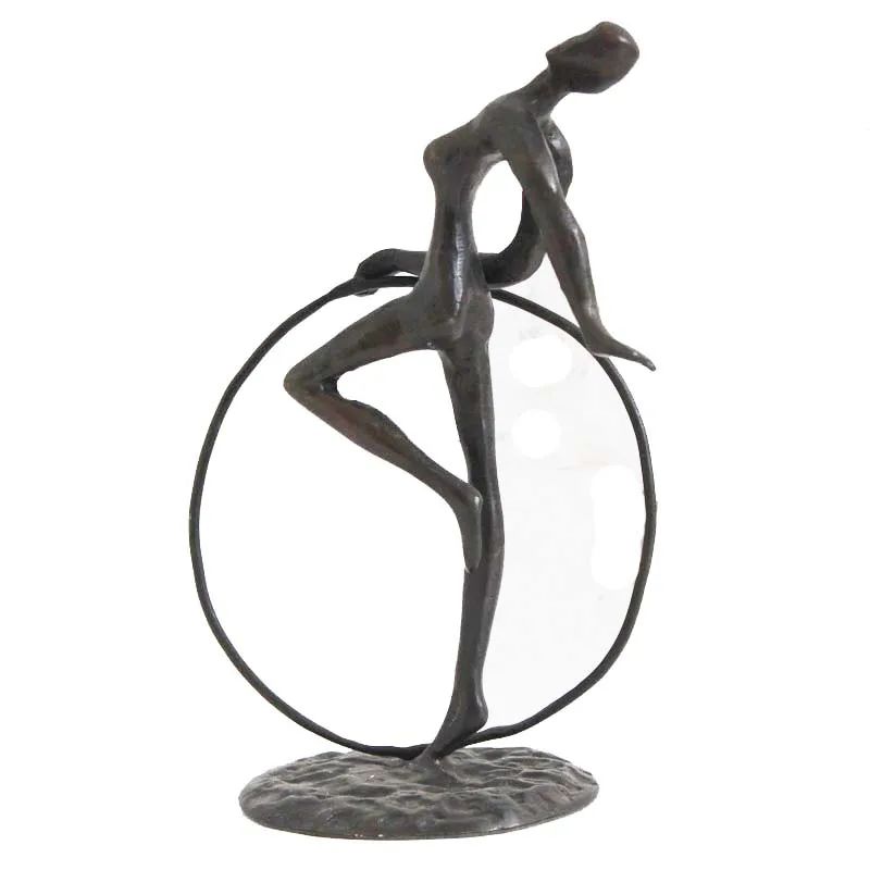 Home decor sports series gift decorative metal welding crafts for wholesale