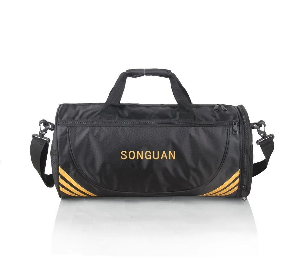 2018 Wholesale fashion waterproof travel gym duffle bag with shoe compartment