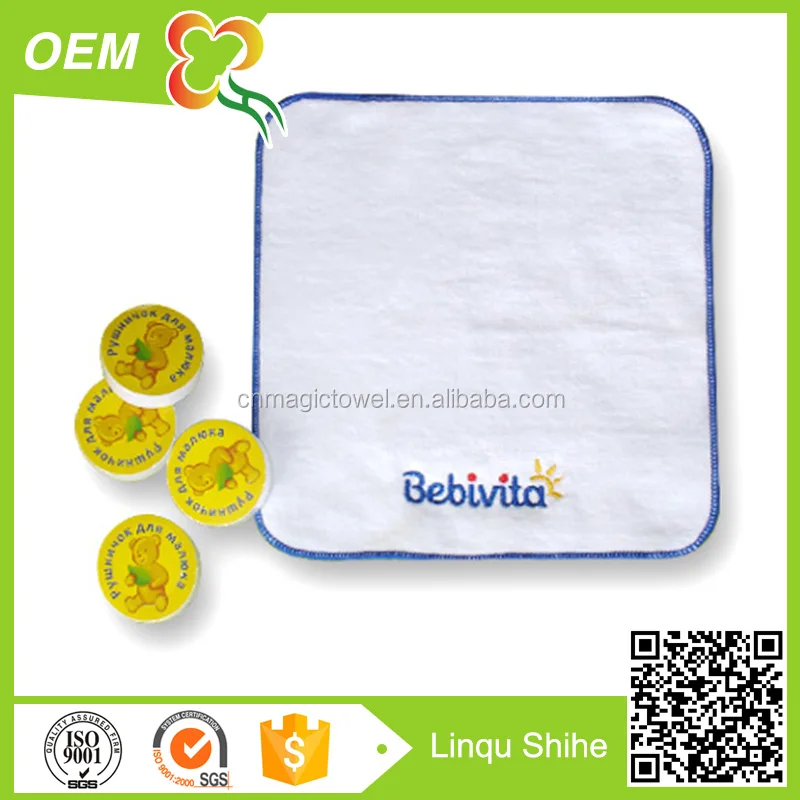 Eco-friendly soft feel borded полотенце 100% хлопок полотенце 20x20 см