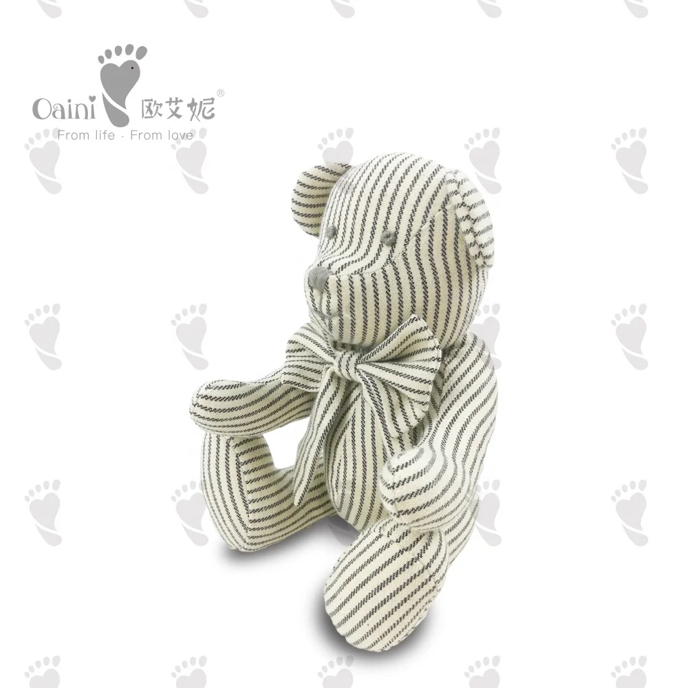 Source Factory Cloth Teddy Bear Toy Animal Big Striped Bear Skin Christmas Gift Joint Kids Bed Sleeping Toy Doll Plush Bear